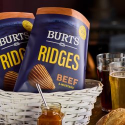Burts unveiled Refreshed Ridges Packaging